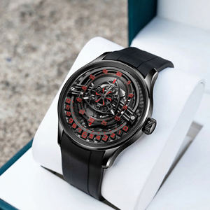 OEM Watch Logo Custom Mechanical Flyback <b>Automatic</b> Retrograde hour Complicated Sapphire Carbon Fiber dials Designer <b>Wristwatch</b> - Product Image 1