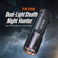 Lampe torche tactique LED UV à double lumière Tk35r, 5800 lumens, stroboscope, IP68, charge rapide en 2h, autonomie de 105h, lampe torche LED pour la chasse nocturne
