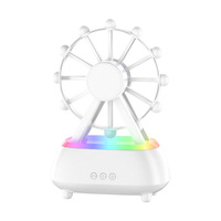 Diffuseur d'arômes et humidificateur USB 300 ml en forme de moulin à vent rotatif, éclairage coloré, usage domestique, matériau plastique, garantie 1 an