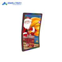 Anwell nueva pantalla táctil capacitiva en forma de J de 43 pulgadas Bally Fire Link IGS Monitor de juego PCAP pantalla multitáctil con protocolo 3M/ELO