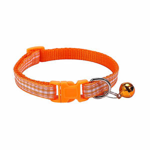 Collar para Perro o Gato a Cuadros Informal, Nuevo de Fábrica, Tejido Colorido con Característica Reflectante y de Liberación Rápida, Hecho de Poliéster - Product Image 2