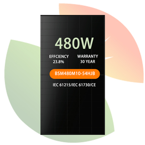 แผงโซลาร์เซลล์แบบโมโนคริสตัลไลน์สองชั้นกระจก 470w 475w 480w 485w ประสิทธิภาพสูงสำหรับบ้าน - Product Image 2