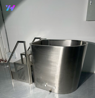 Baignoire de glace irrégulière en acier inoxydable de luxe Piscine plongeante froide Baignoire de récupération extérieure et intérieure durable pour athlètes et spa à domicile