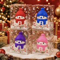 Nouveau jouet anti-stress Squishy Père Noël en forme de bonbon, en matériau TPR, pour 14 ans et plus, à récupération lente, décoration de bureau, boîte mystère