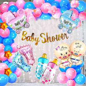 Ballons en aluminium en gros pour révélation du sexe, anniversaire, bébé dormant, garçon ou fille, avec décorations de fête de naissance en carton - Product Image 1
