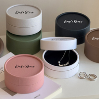Boîte à bijoux personnalisable avec logo pour bague, boucles d'oreilles, collier, clé, pièce de monnaie, emballage cadeau pour boutique