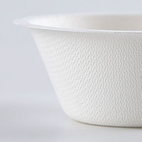 Bols biodégradables de canne à sucre et de bagasse 205-225-80-8 * 8L Boîte à lunch jetable maintenant disponible pour le marché des EAU
