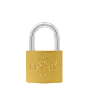 กุญแจทองเหลือง Feiteli ขนาด 38 มม. พร้อมห่วงเหล็กชุบแข็งเพื่อความปลอดภัย - Product Image 2