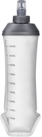 Bouteille d'eau pliable Nevo Rhino 500 ml grise sans bouchon, anti-fuite, avec filtre, gourde souple pour l'hydratation, emballage inférieur pour la course à pied et l'entraînement