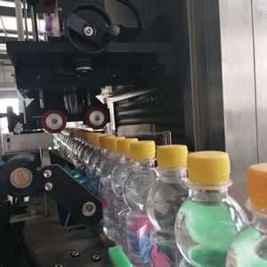 Các hoàn toàn tự động tay áo máy dán nhãn + thu nhỏ Máy dán nhãn có thể đóng gói các loại khác nhau của lon và chai - Product Image 6