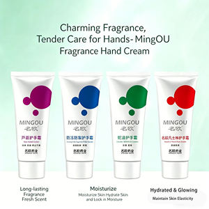Crème pour les mains MINGOU 60g à l'aloès et à l'huile de serpent, anti-gerçures, anti-crevasses, à <span class=keywords><strong>la</strong></span> glycérine, parfum floral de <span class=keywords><strong>rose</strong></span>, pour peaux mixtes - Product Image 1