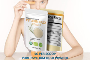 Bột vỏ cây <span class=keywords><strong>psyllium</strong></span> nguyên chất 100g, Halal, nhãn hiệu riêng OEM/ODM, tốt cho hệ tiêu hóa, giàu vitamin, nguyên liệu hoạt tính, hàng tồn kho số lượng lớn - Product Image 5