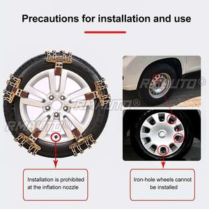 Chaînes universelles en acier pour pneus de camion et voiture, chaînes de neige et de glace pour l'hiver, ceintures antidérapantes pour véhicules, chaînes de roue pour SUV, sécurité routière sur les routes boueuses - Product Image 2