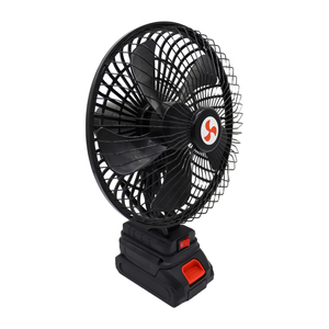 Ventilateur <span class=keywords><strong>oscillant</strong></span> portable de 8 pouces alimenté par batterie lithium-ion, adapté au camping, à la pêche et au refroidissement quotidien. - Product Image 1