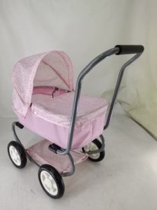 Poussette de <span class=keywords><strong>landau</strong></span> de luxe directe d'usine avec grande roue de chariot et jouets de jeu de simulation de sac pour accessoires de poupée parfaits préscolaires - Product Image 3