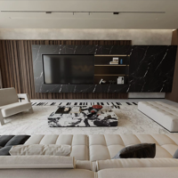 Villa d'hôtel au design moderne italien de luxe, architecture, rendu 3D, service de design d'intérieur avec mobilier