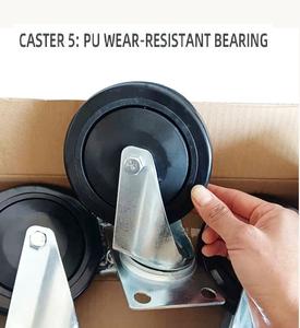 घरेलू चार-पहिएदार गाड़ी 150kg स्टील <span class=keywords><strong>flatbed</strong></span> ट्राली हैंडलिंग ट्राली तह हाथ ट्रक - Product Image 4