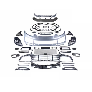 Accessoires de voiture kit de carrosserie de mise à niveau pour <span class=keywords><strong>Porsche</strong></span> <span class=keywords><strong>Cayenne</strong></span> 11-14 958.1 à 18 9Y0 pare-chocs turbo avec lumières kits aérodynamiques TKT - Product Image 1