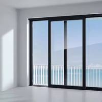 Porte coulissante rétractable ZCSUNG moderne en verre à isolation thermique, gain de place, pour la maison et le bureau &amp;   Centre commercial