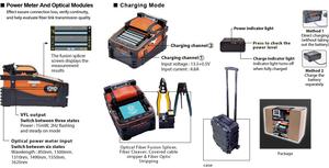เครื่องเชื่อมใยแก้วนำแสงรุ่นใหม่ Goldtool TCT-5000A พร้อมระบบจัดตำแหน่งแกนใยแก้วนำแสง หน้าจอสัมผัส TFT LCD ขนาด 5.5 นิ้ว พร้อม OPM และ VFL สำหรับ FTTH Telecom - Product Image 6