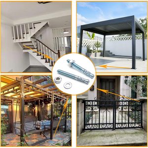 핫 세일 탄소강 웨지 앵커 M10 M12 블루 아연 콘크리트 앵커 임베디드 확장 웨지 앵커 - Product Image 5