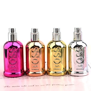 Bouteille de parfum personnalisée en <span class=keywords><strong>cube</strong></span> carré à bas prix Bouteilles en verre de parfum coloré - Product Image 3