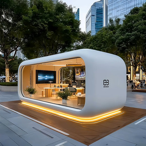 ZECCO Office Pod, structure en aluminium oblongue, éclairage LED, design modulaire autoportant minimaliste - Product Image 1