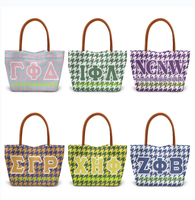 Sac fourre-tout personnalisé de haute qualité pour sororité, réutilisable, design, vente en gros, sac de shopping pour sororité, sac de week-end