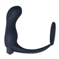 Masseur vibrant pour la prostate Vibromasseur anal Plug anal avec anneau pénien Vibromasseur point G