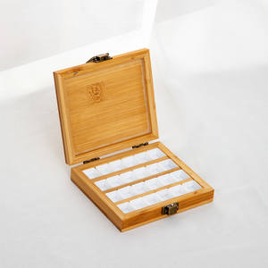 XinyiArt Bambou Aquarelle Peinture <span class=keywords><strong>Palette</strong></span> Plateau En Bois Peinture <span class=keywords><strong>Palette</strong></span> Boîte Avec Demi Casseroles Grilles <span class=keywords><strong>pour</strong></span> Aquarelle, <span class=keywords><strong>Gouache</strong></span> - Product Image 3