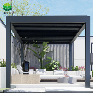 <span class=keywords><strong>Pergola</strong></span> d'extérieur étanche en aluminium <span class=keywords><strong>bioclimatique</strong></span>, auvent, pavillon gazebo <span class=keywords><strong>3X3</strong></span> 3X4 4X4 6X4m, pare-soleil pour balcon - Product Image 2