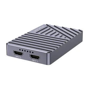 Unisheen Usb3.1 Gen2 Game Streaming Live Broadcast Obs Vmix Wirecast Xsplit Usb3.0 60fps Dual 4K Hdmi Video Capture Box Kaart