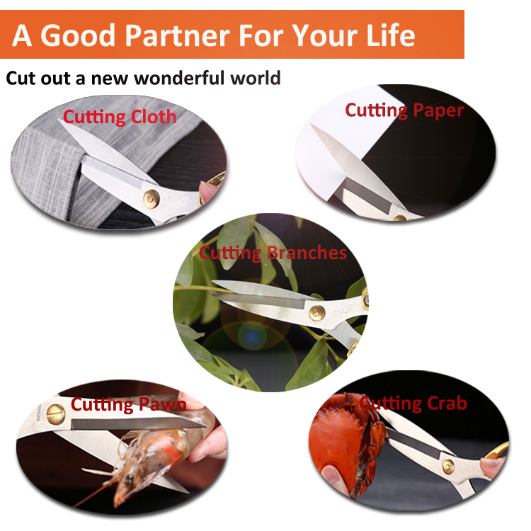 Chinese Supplier Stainless Steel Scissors professional Tailor Scissors
