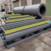 Mélangeur horizontal continu à double axe haute vitesse BoKai, grande capacité 5-10t/h, pour compostage de fumier et engrais organiques
