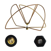 Antenne omnidirectionnelle à polarisation circulaire Cloverleaf à gain élevé et puissance élevée 9dBi 850-1000MHz, connecteur N mâle pour drone FPV UAV longue portée