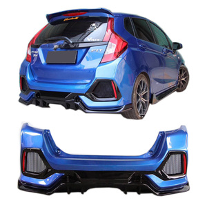 Kit de Carrocería para <span class=keywords><strong>Honda</strong></span> Fit Jazz 14-18, Conversión a Estilo <span class=keywords><strong>Type</strong></span>-<span class=keywords><strong>R</strong></span>, Parachoques Delantero, Parachoques Trasero, Faldones Laterales, Parrilla, con Pintura, Material de Plástico - Product Image 2