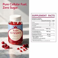 AegleWell NAD Plus Gummies sans sucre NAD+ Nicotinamide Adenine Dinucleotide Extrait de pépins de raisin Soutien énergétique 60 unités
