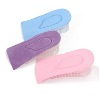 Semelles en Silicone Amovibles à Double Couche pour Chaussures Semelles Augmentant la Hauteur Insertion de la Chaussure Réglable Gel Invisible