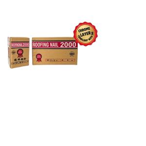 Púas de zinc dorado de 1.25 pulgadas con cabeza cóncava para tejas asfálticas y fieltro - Product Image 1