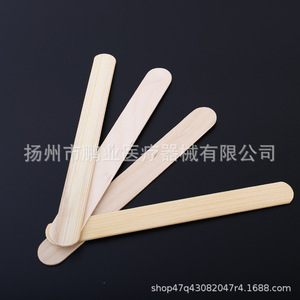 Depresores linguales desechables de madera, 100 unidades por paquete, para uso médico y de tatuajes, superficie pulida - Product Image 2