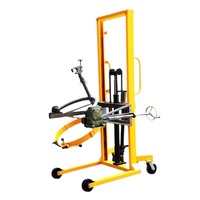 Apilador Manual Plegable para Bidones de 350 kg, Inclinador Hidráulico Giratorio para Bidones, Carro de Manipulación de Bidones para Almacén con Empuje Manual OEM