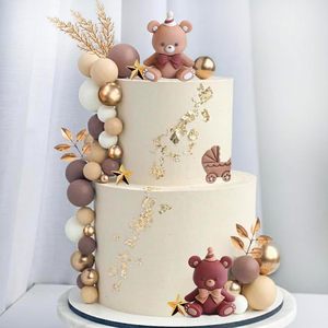 Decorazione per <span class=keywords><strong>Torta</strong></span> di <span class=keywords><strong>Compleanno</strong></span> per Bambini a Forma di <span class=keywords><strong>Orsetto</strong></span>, Decorazione per Torte Natalizie e Pasquali - Product Image 5