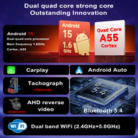 9 ''4 + 64G Android 2 Din autoradio stéréo tableau de bord GPS Auto avec sans fil CarPlay FM RDS AI DSP BT EQ caméra à écran tactile