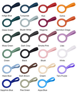 Pailles à boire portables en silicone multicolores Atlas, accessoires de bar élastiques et portables - Product Image 5