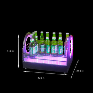 Design moderne 5L 12L LED refroidisseur de vin en fer lumineux portable seau à glace en métal pour les fêtes de bar baignoires panier de bouteille cadeau - Product Image 2