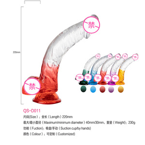 Dildo en cristal <span class=keywords><strong>transparent</strong></span> réaliste de haute qualité, pénis, ventouse puissante, grande taille, dildo en gelée pour femmes et hommes, jouet sexuel - Product Image 2