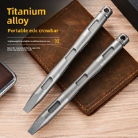 Mini barre de levier en alliage de titane pour la défense personnelle, outil de poche portable pour le camping en plein air QG015