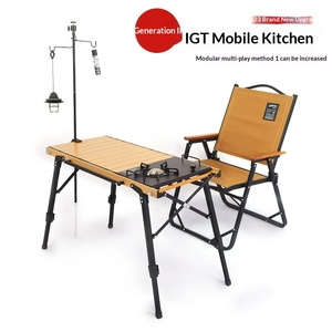 Mesa Multifuncional Ajustable HOUMU, Módulo IGT, Equipo para Exteriores, Mesa Plegable, Mesa de <span class=keywords><strong>Picnic</strong></span>, Camping, Móvil, para Barbacoa y Café - Product Image 1