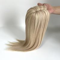 Meilleure Vente : Topper de Perruque Mono 8.5*9 pour Femme, Cheveux Indiens 100% Humains Vierges, Économique, Durable, Respirant, Couleurs en Stock