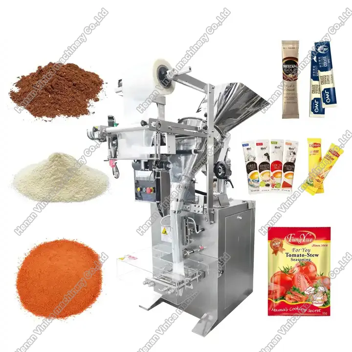 Vinica powder and liquid filling and sachets packaging machine